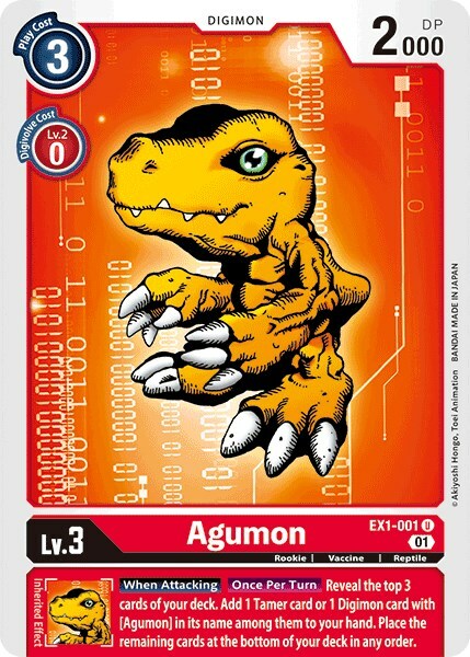 Agumon Card Front