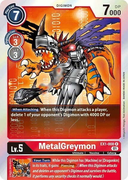 MetalGreymon Card Front