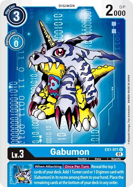 Gabumon Card Front