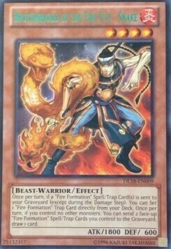 Brotherhood of the Fire Fist - Snake Card Front