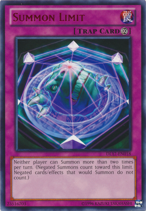 Summon Limit Card Front