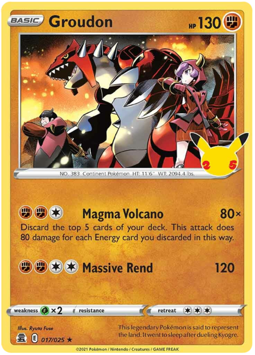 Groudon Card Front