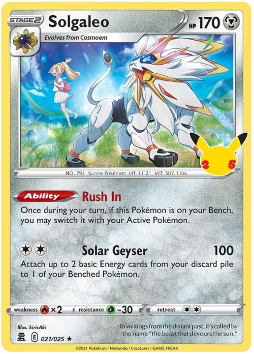 Solgaleo Card Front