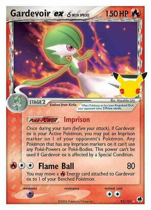 Gardevoir ex δ Card Front