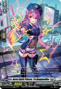 Aurora Battle Princess, Tra Bouquenvillea [D Format] Card Front