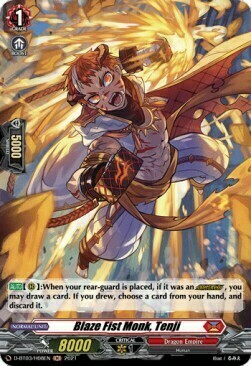 Blaze Fist Monk, Tenji Card Front