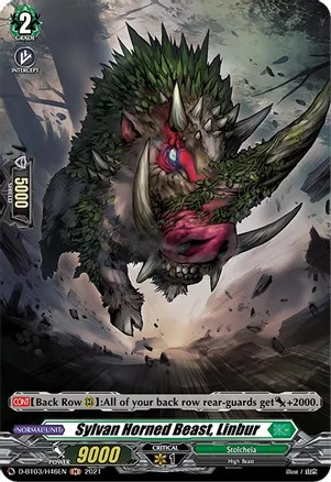 Sylvan Horned Beast, Linbur [D Format] Card Front