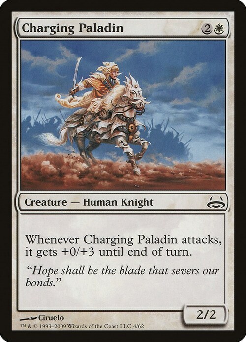 Charging Paladin Card Front