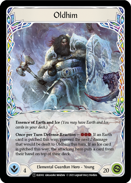 Oldhim // Frostbite Card Front