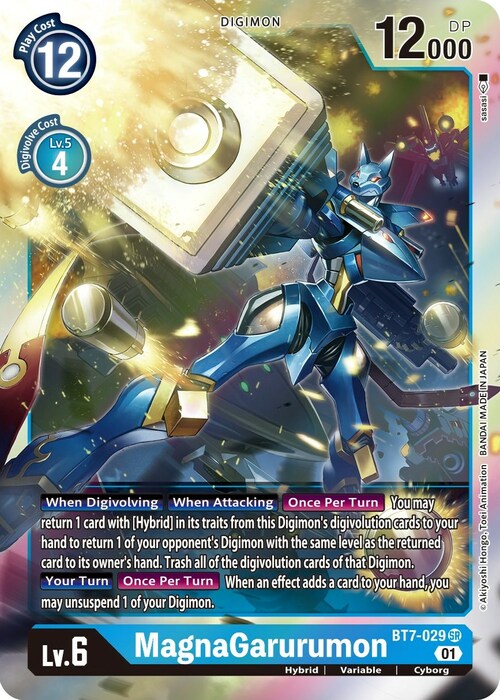 MagnaGarurumon Card Front