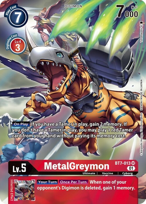 MetalGreymon Card Front