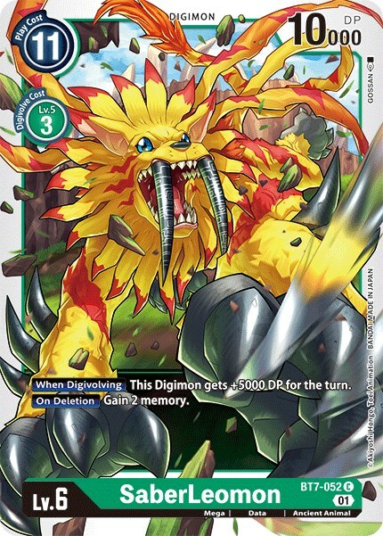 SaberLeomon Card Front