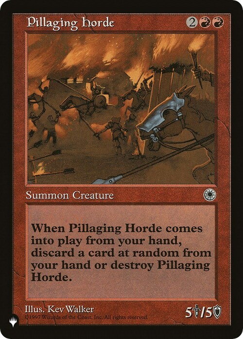 Pillaging Horde Card Front