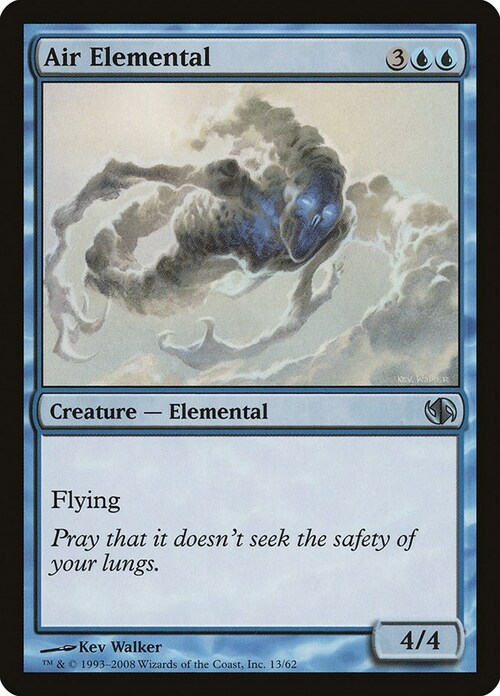 Air Elemental Card Front