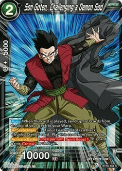 Son Goten, Challenging a Demon God Card Front