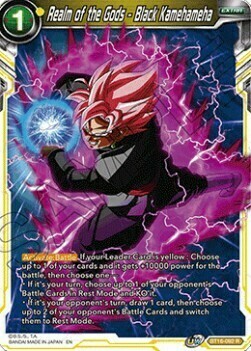 Realm of the Gods - Black Kamehameha Card Front