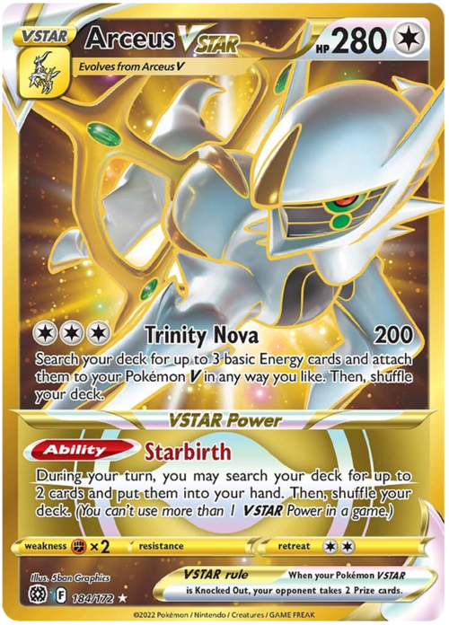 Arceus VSTAR Card Front