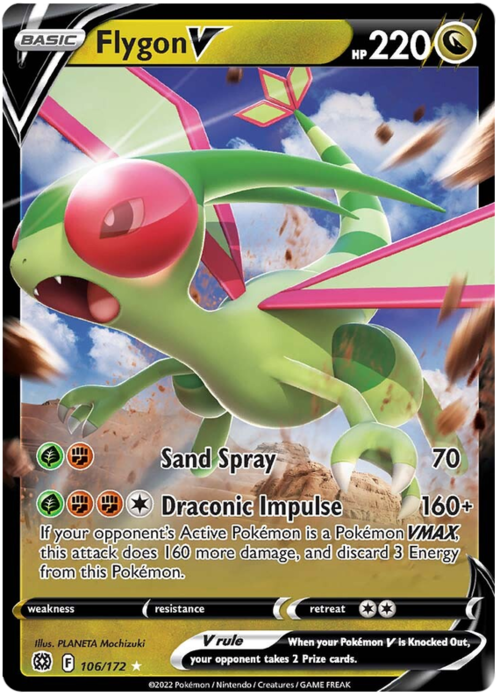 Flygon V Card Front