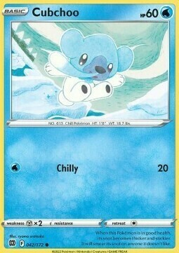 Cubchoo Card Front