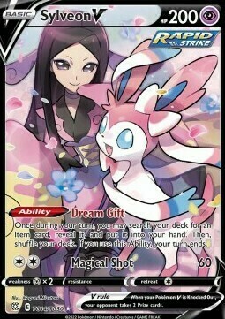 Sylveon V Card Front