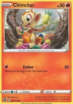 Chimchar Card Front