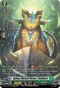 Sylvan Horned Beast, Panthero [D Format] Card Front