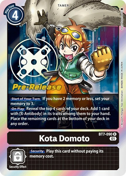 Kota Domoto Card Front