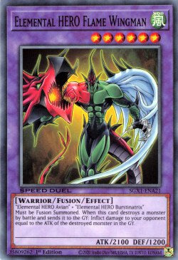 Elemental HERO Flame Wingman Card Front