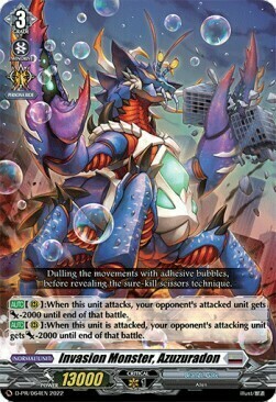 Invasion Monster, Azuzuradon [D Format] Card Front