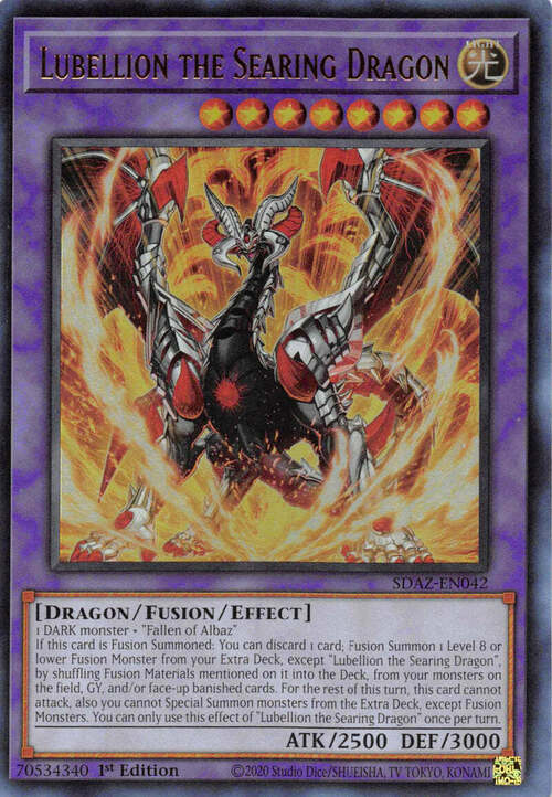 Lubellion the Searing Dragon Card Front