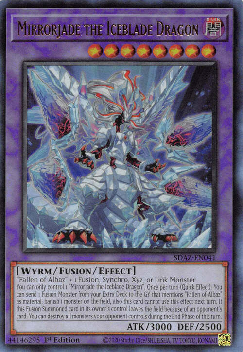 Mirrorjade the Iceblade Dragon Card Front