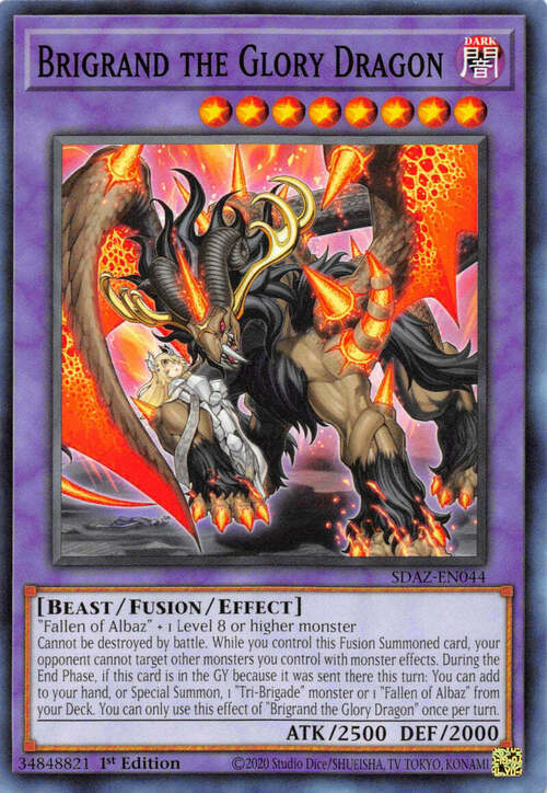 Brigrand the Glory Dragon Card Front