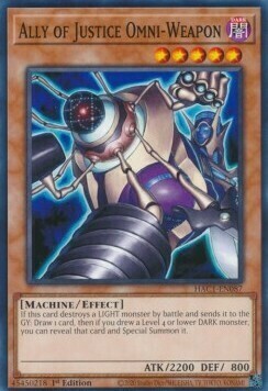 Ally of Justice Omni-Weapon Card Front