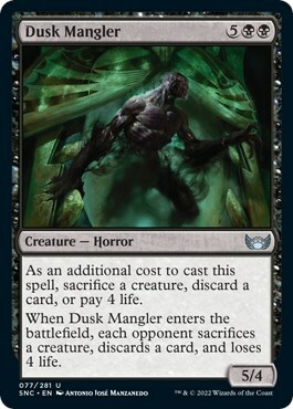 Dusk Mangler Card Front