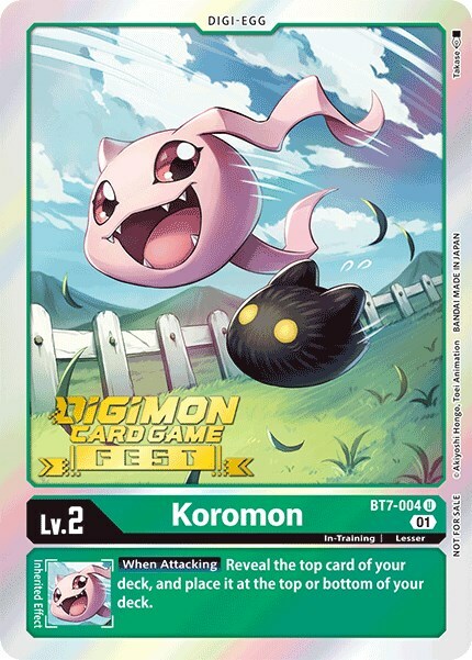 Koromon Card Front