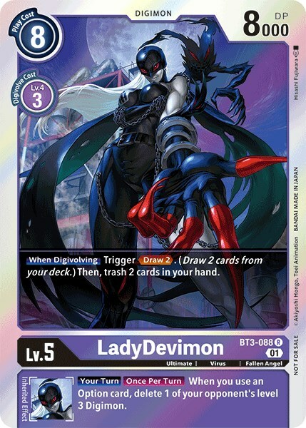 LadyDevimon Card Front