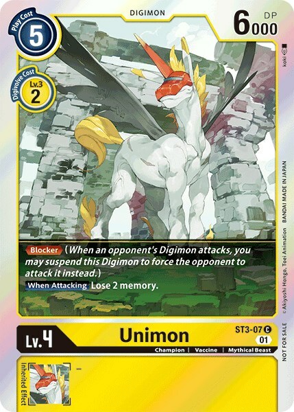 Unimon Card Front