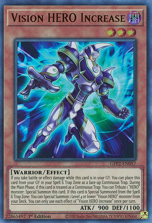 Vision HERO Increase Card Front