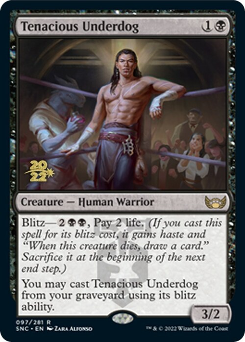 Tenacious Underdog Card Front