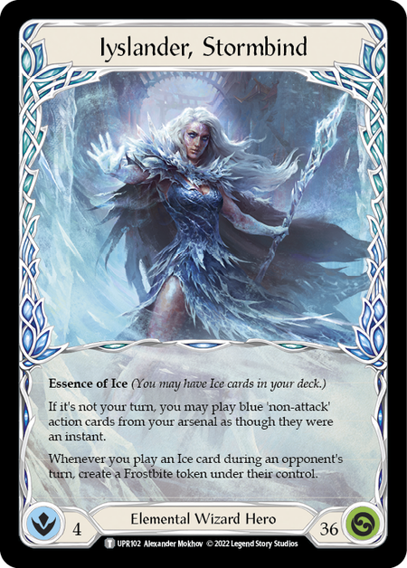 Iyslander, Stormbind Card Front