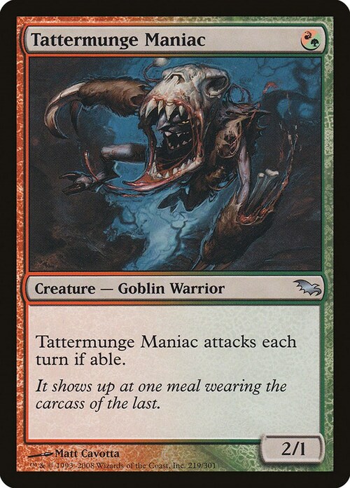 Tattermunge Maniac Card Front