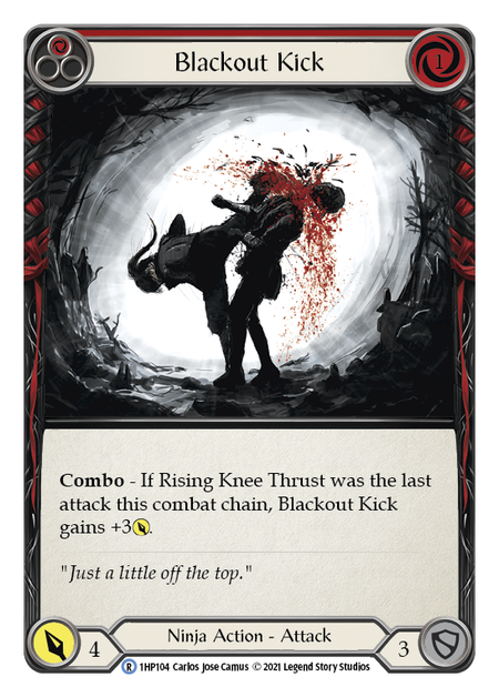 Blackout Kick (Red) Card Front