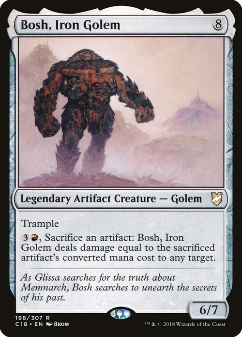 Bosh, Iron Golem Card Front