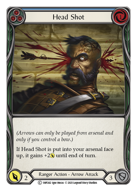 Head Shot - Blue Card Front