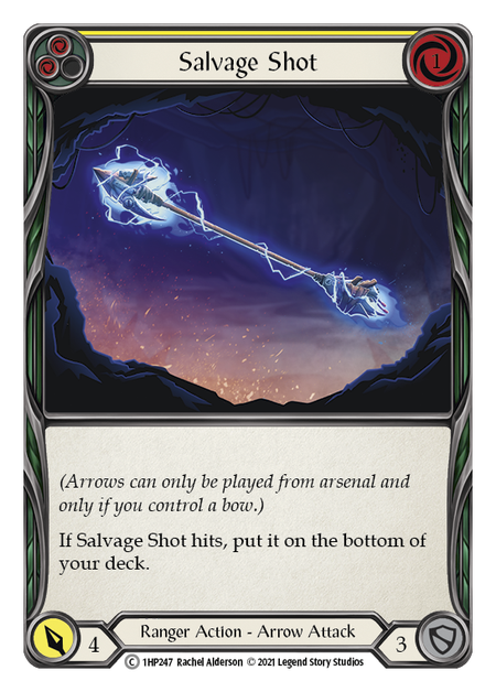 Salvage Shot - Yellow Card Front