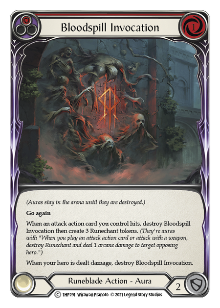 Bloodspill Invocation - Red Card Front