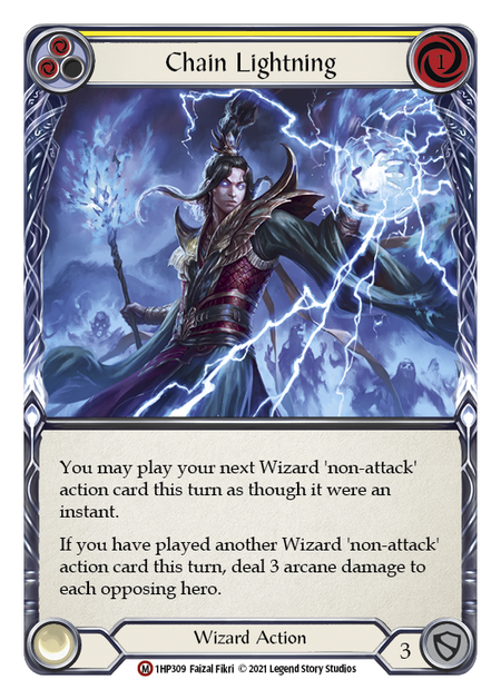 Chain Lightning Card Front