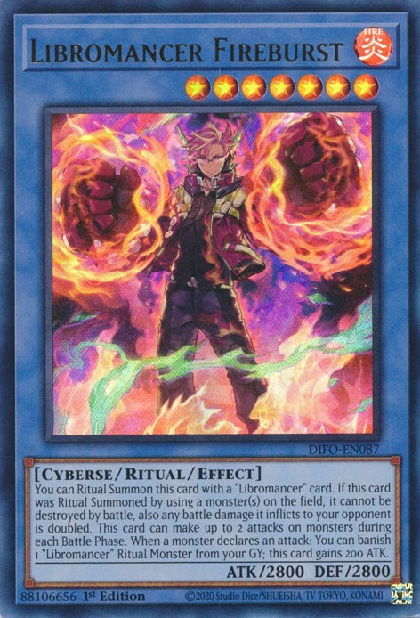 Libromancer Fireburst Card Front