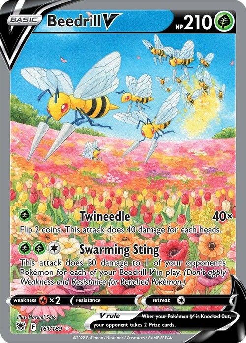 Beedrill V Card Front