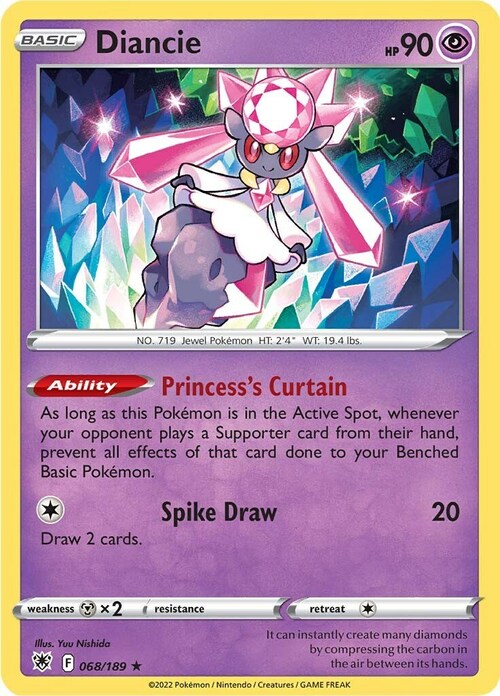 Diancie Card Front